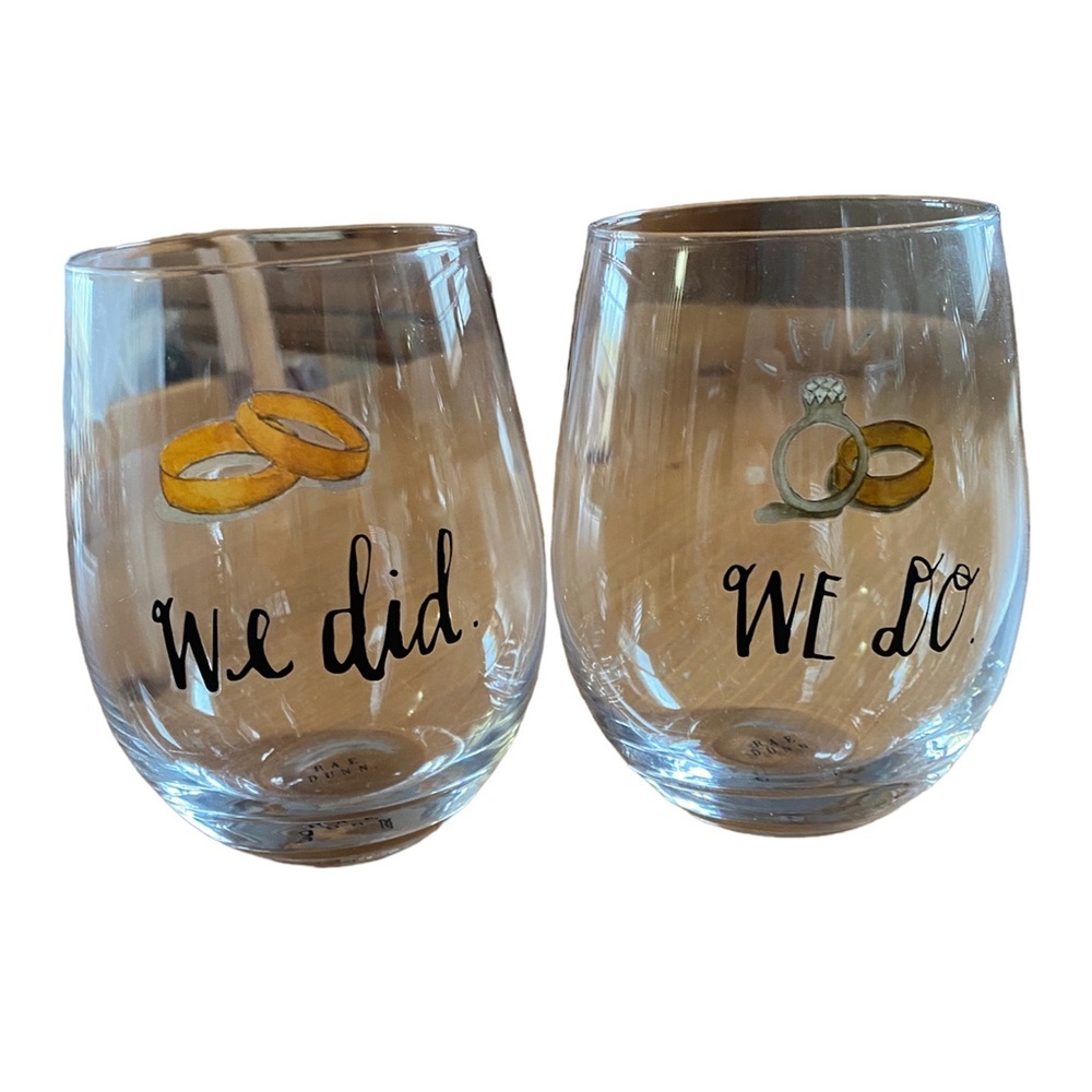 RAE DUNN wine glasses WE DO, WE DID
✨Host Pick. ✨